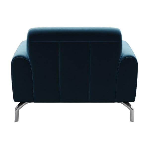 Modré sametove křeslo MESONICA Puzo-image-3