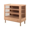 Dětská komoda z dubového dřeva s přebalovacím pultem v přírodní barvě 100x95x55 cm Forrest – Vipack