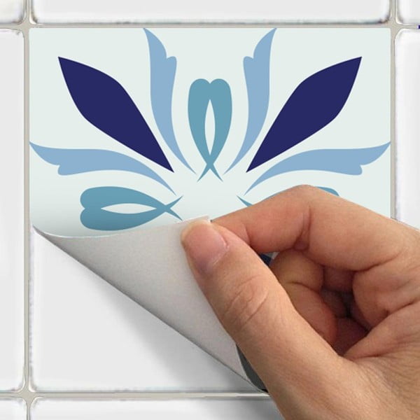 Sada 30 dekorativních samolepek na stěnu Ambiance Madeira, 15 x15 cm-image-1