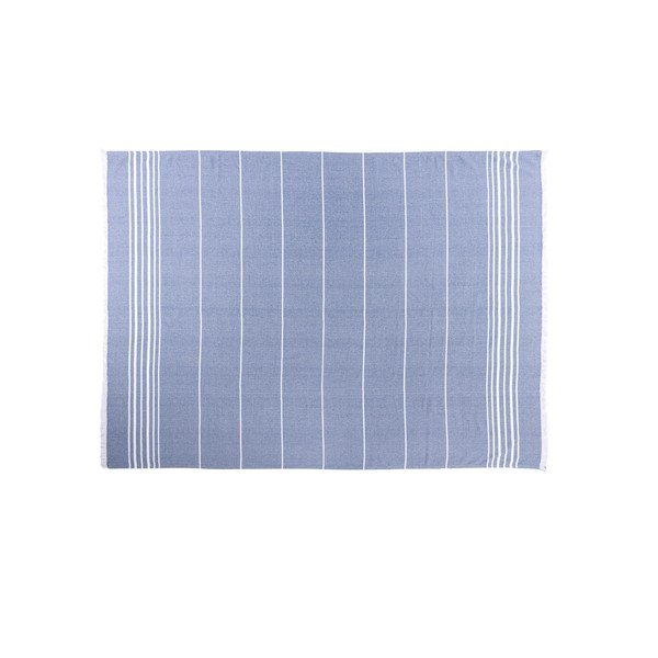 Modrá bavlněná deka 150x200 cm Solene – Tiseco Home Studio-image-2