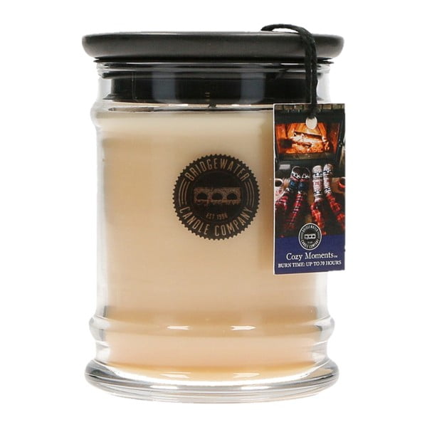 Svíčka s vůní ve skleněné dóze Bridgewater candle Company Cozy Moments, doba hoření 65 - 85 hodin
