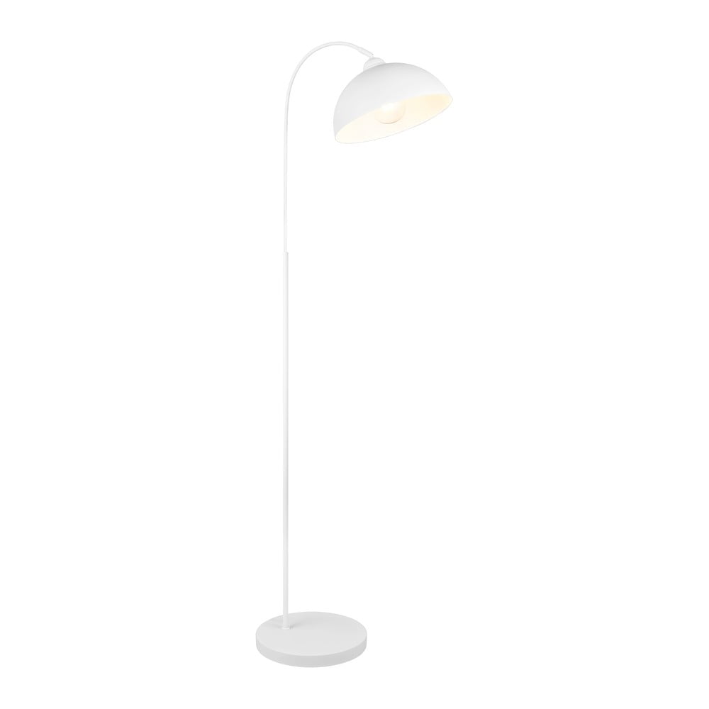Bílá stojací lampa s kovovým stínidlem (výška 170 cm) Sierra – Trio
