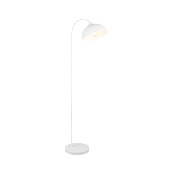 Bílá stojací lampa s kovovým stínidlem (výška 170 cm) Sierra – Reality