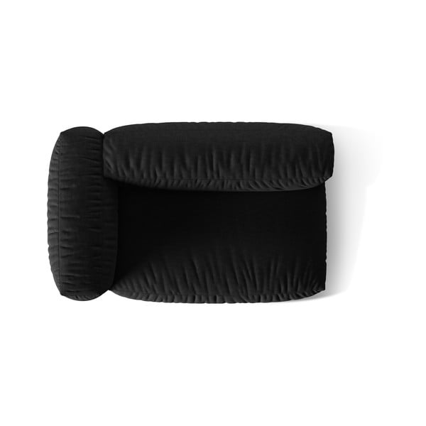 Černý modul pohovky (levý roh) Martina – Micadoni Home-image-4