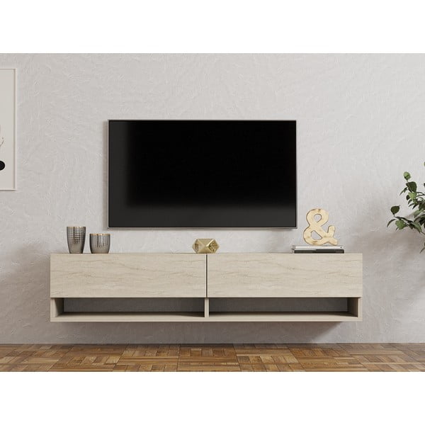 Béžový TV stolek 141x31x30 cm Arges – Kalune Design-image-3