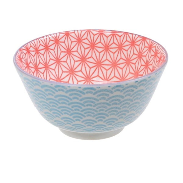 Modročervená porcelánová miska Tokyo Design Studio Star, ⌀ 12 cm