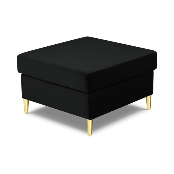 Černá sametová podnožka Kyoto – Cosmopolitan Design-image-2