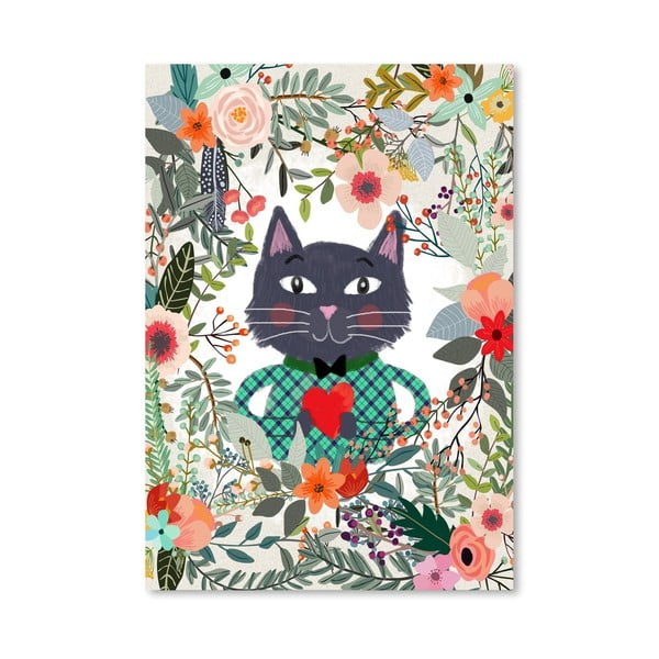 Plakát od Mia Charro - Cat And Heart