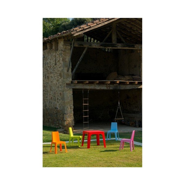 Modrý dětský zahradní set 1 stolu a 2 židliček Resol Julieta-image-1