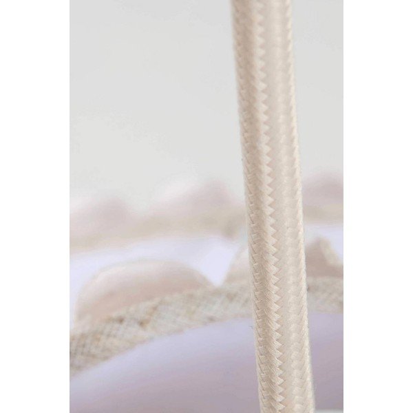 Béžové lněné závěsné svítidlo ø 40 cm Alina – Jotex-image-3
