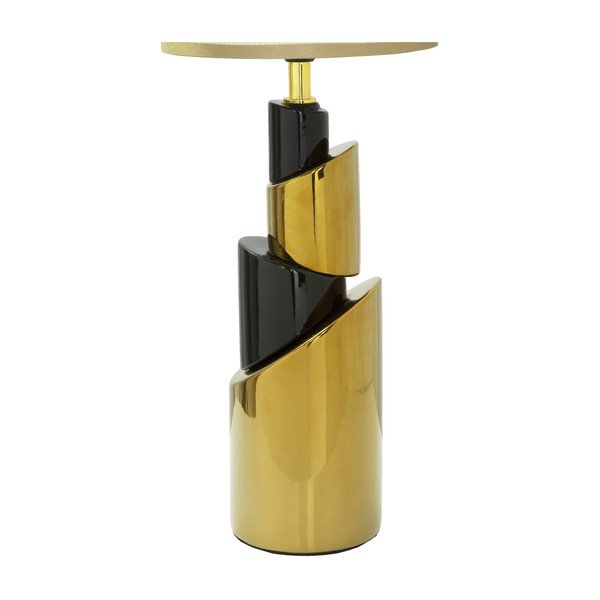 Bílá stolní lampa s konstrukcí ve zlaté barvě Mauro Ferretti Tower-image-3