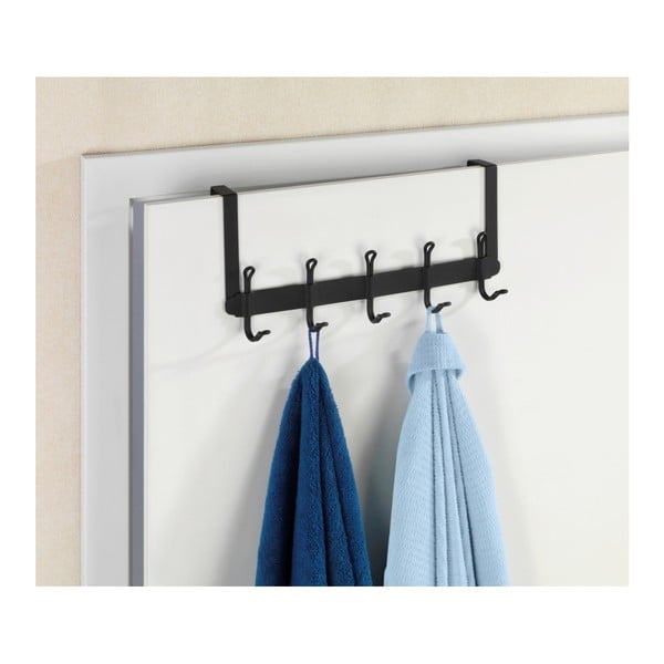 Černý kovový věšák na dveře 37 cm Nostalgia – Wenko-image-2