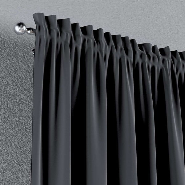 Šedý závěs 260x130 cm Posh Velvet - Yellow Tipi-image-4