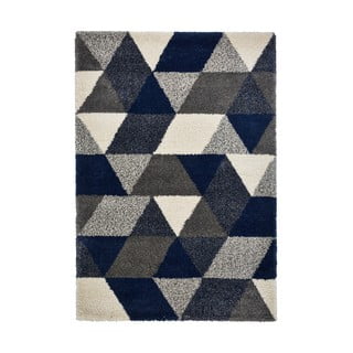 Modrošedý koberec Think Rugs Royal Nomadic Angles, 120 x 170 cm