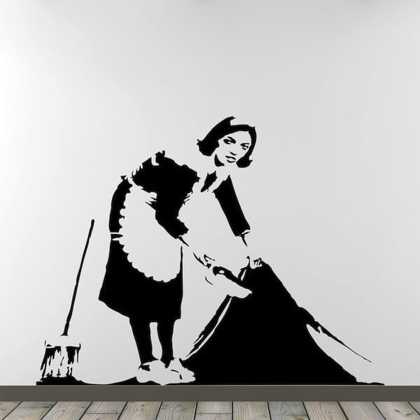 Samolepka na zeď Cleaner by Banksy