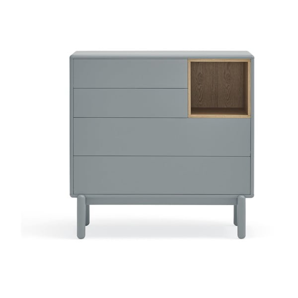 Modro-šedá nízká komoda 90x90 cm Corvo – Teulat