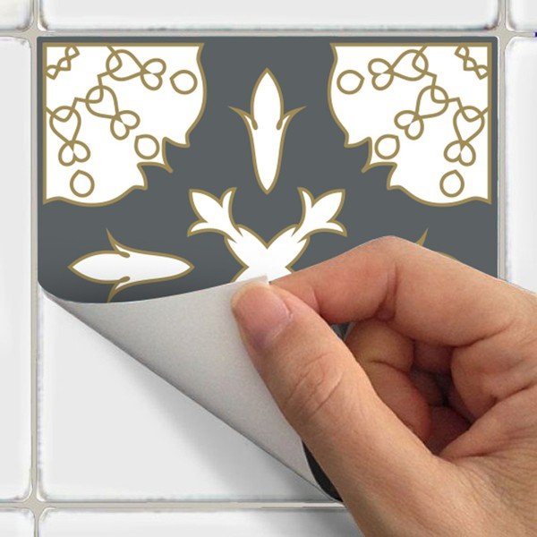 Sada 30 nástěnných samolepek Ambiance Wall Decal Cement Tiles Antalya, 15 x 15 cm-image-3