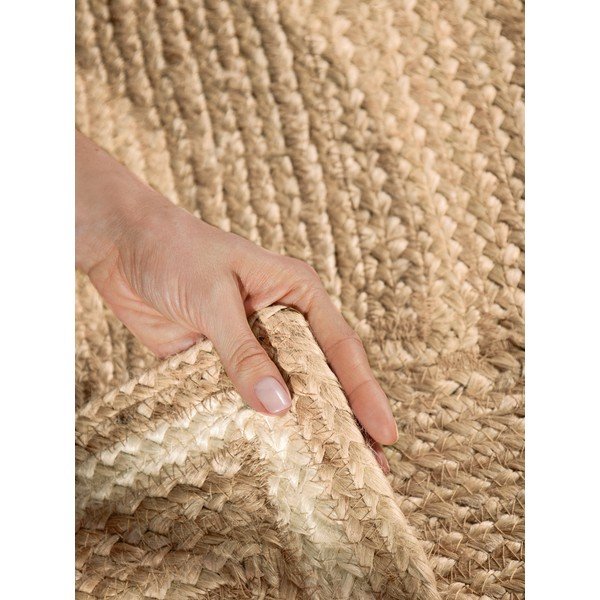 Krémový/v přírodní barvě oboustranný/ručně tkaný jutový koberec 200x300 cm Looma – Hanse Home-image-4