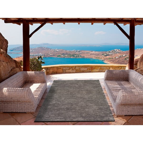 Antracitový venkovní koberec 120x170 cm Panama – Universal-image-1