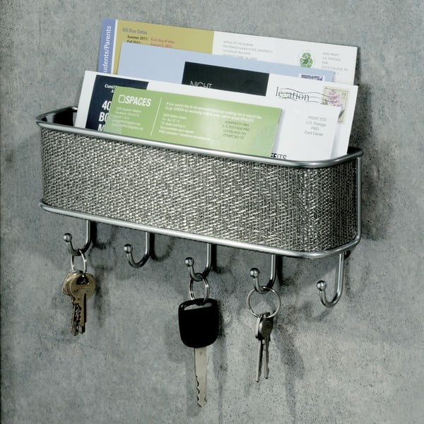 Nástěnný kovový věšák na klíče Twillo - iDesign-image-1