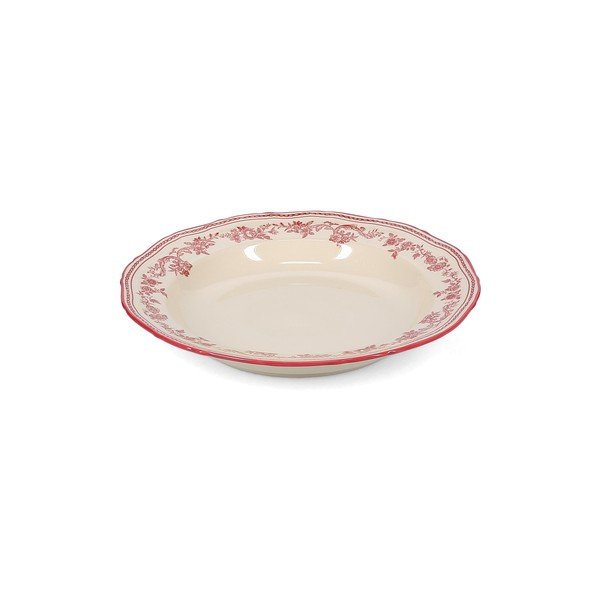 Vínový/slonovinový hluboký  porcelánový talíř ø 23 cm Cyril – S|P Collection-image-4