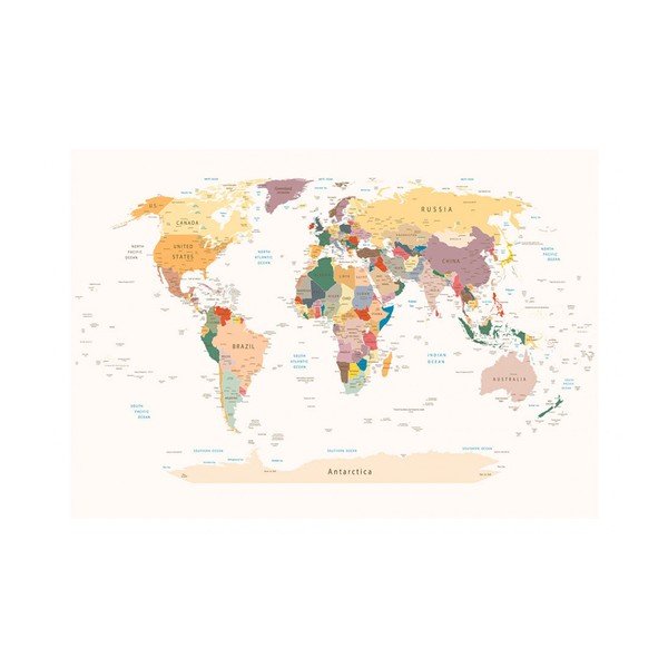 Velkoformátová tapeta Bimago World Map, 300 x 210 cm