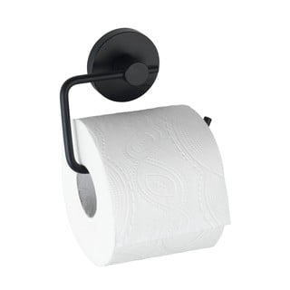 Černý držák na toaletní papír Wenko Vacuum-Loc® Milazzo