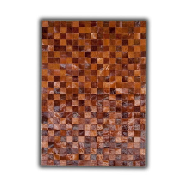 Koberec z pravé kůže Brown Tones, 140x200 cm
