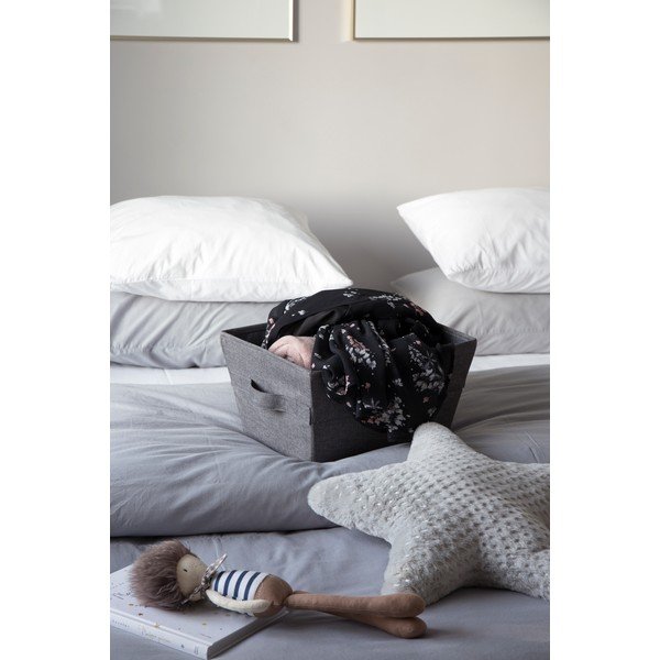 Šedý úložný koš Bigso Box of Sweden Tap, 26 x 19 cm-image-1