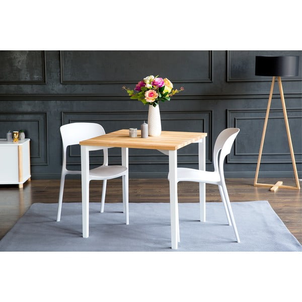 Bílý jídelní stůl Ragaba TRIVENTI, 80 x 80 cm-image-4