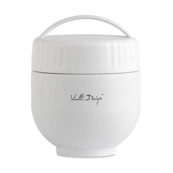 Bílá termoska na jídlo z nerezové oceli 680 ml Fuori – Vialli Design