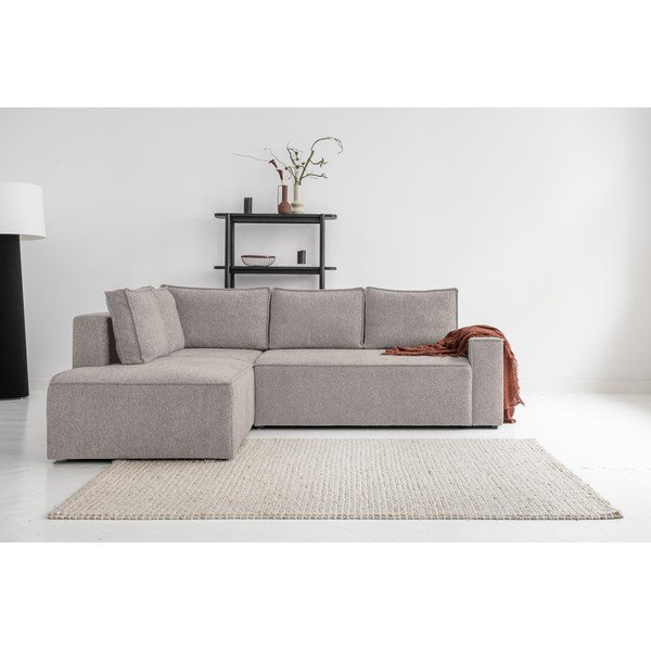 Béžová rozkládací rohová pohovka (levý roh) Brave Dave – Miuform-image-1