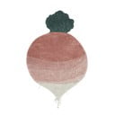 Růžový pratelný ručně tkaný bavlněný dětský koberec 100x150 cm Ramona the Radish – Lorena Canals