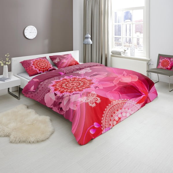 Povlečení z bavlněného saténu HIP Myrna, 200 x 200 cm-image-1