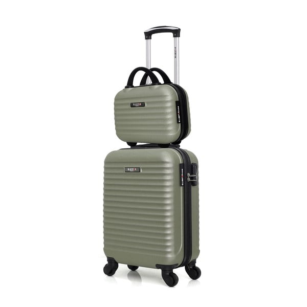 Sada 2 zavazadel v pastelově zelené barvě Bluestar Francie-image-1