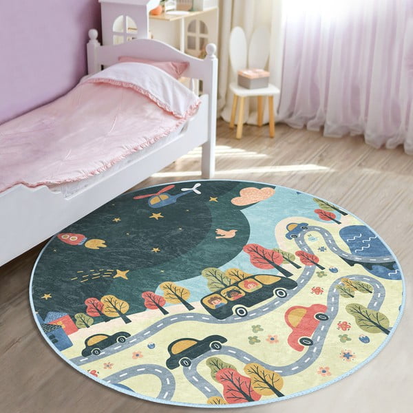 Dětský koberec ø 120 cm Comfort – Mila Home-image-3