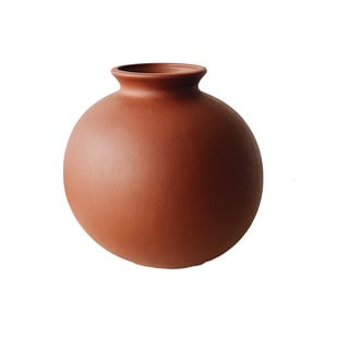 Cihlově červená keramická váza Rulina Toppy