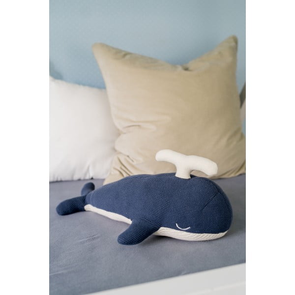 Modro-bílá mazlící hračka Kindsgut Whale-image-1
