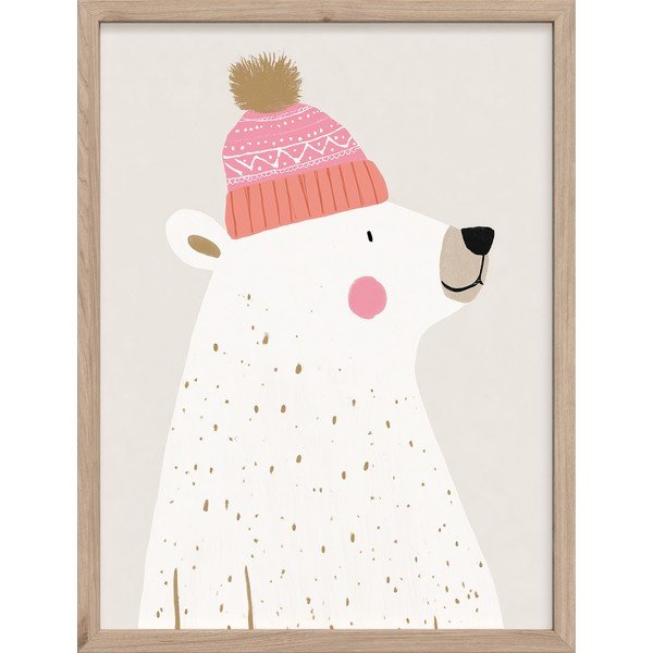 Dětský obrázek 30x40 cm White Bear – Styler