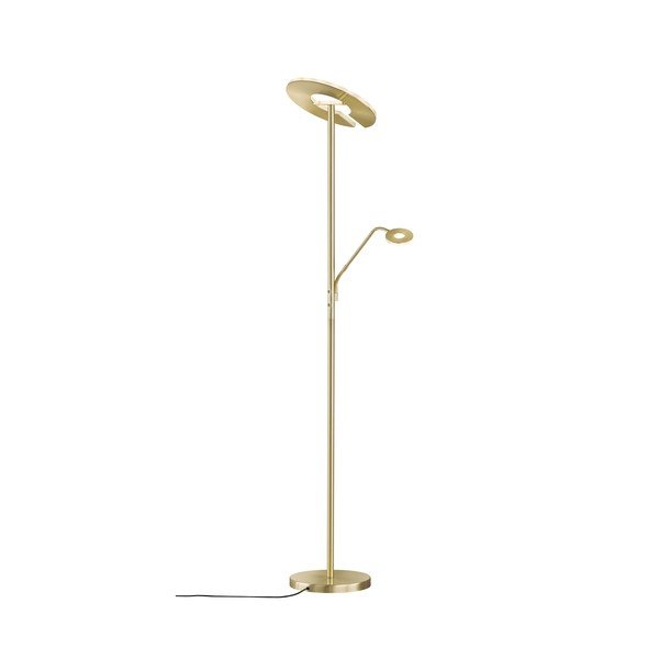 LED stmívatelná stojací lampa ve zlaté barvě (výška 180 cm) Dent – Fischer & Honsel