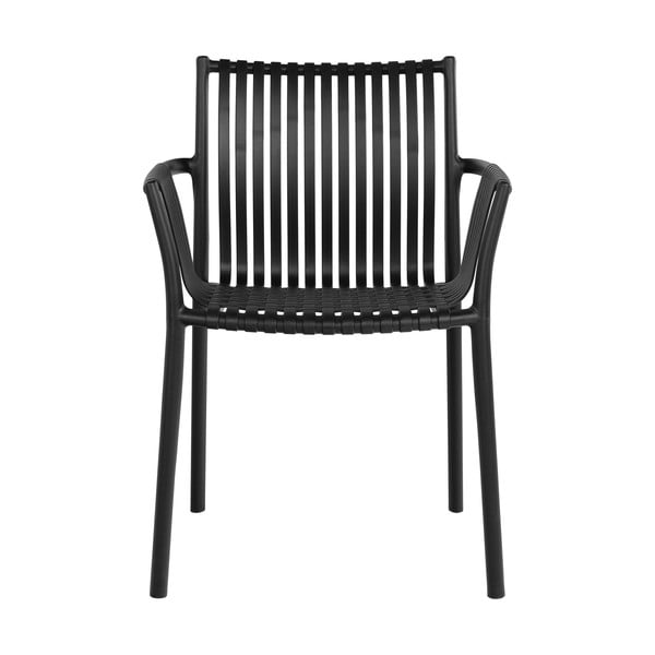 Černé plastové zahradní židle v sadě 2 ks Tulsa – House Nordic-image-2