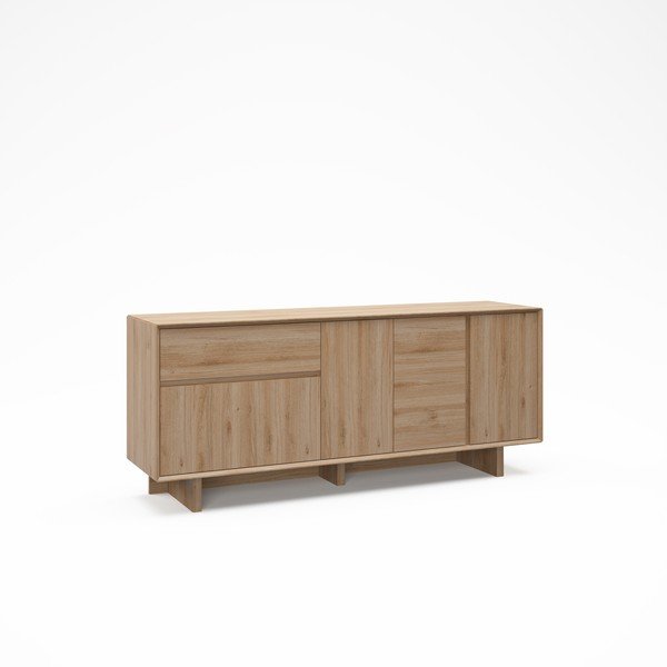 Komoda v dekoru dubu v přírodní barvě 180x76x45 cm Carpi – Marckeric-image-2