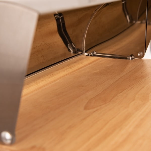 Chlebník z nerezové oceli a bambusu Orion Basic-image-3