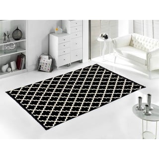 Černo-bílý oboustranný koberec Madalyon, 120 x 180 cm