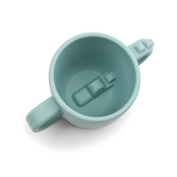 Modrý dětský silikonový hrnek Done by Deer Peekaboo Croco, 170 ml-image-1