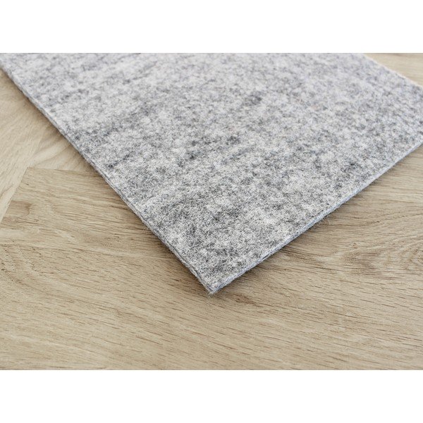 Ocelově šedý plstěný podtácek z vlny Wooldot Felt Coaster, 40 x 20 cm-image-1