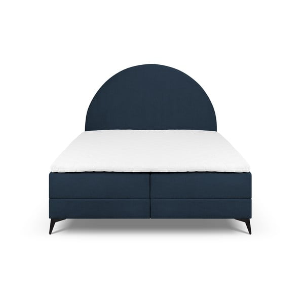 Tmavě modrá boxspring postel s úložným prostorem 160x200 cm Sunrise – Cosmopolitan Design-image-2
