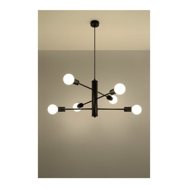 Černé zásvěsné svítidlo Sollux Donato 6-image-1