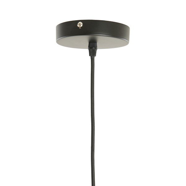 Hnědé závěsné svítidlo s textilním stínidlem ø 12 cm Verita – Light & Living-image-2