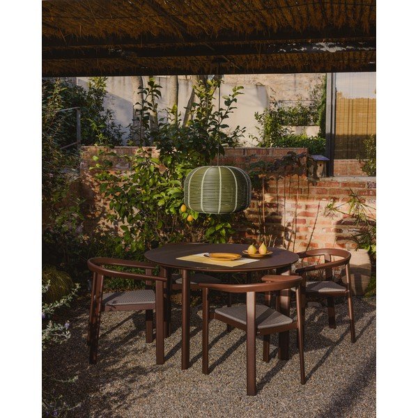 Hnědá zahradní židle Erice – Kave Home-image-1